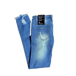 YDX Smart Jeans Size 1/2 Distressed Denim NWT